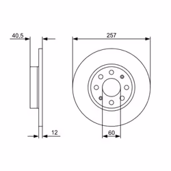 Disque de frein BOSCH 0 986 479 C11 avant, plein, 1 pièce - Vue supplémentaire 7