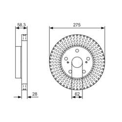 Disque de frein BOSCH 0 986 479 A97, 1 pièce