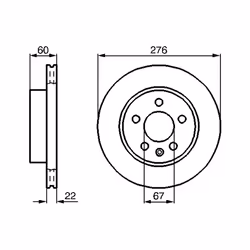 Disque de frein BOSCH 0 986 479 B53 avant, ventilé, à haute teneur en carbone, 1 pièce - Vue supplémentaire 7