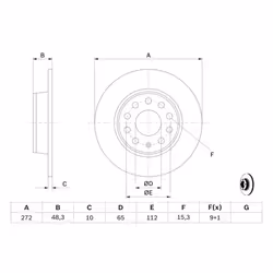 Disque de frein BOSCH 0 986 479 C20 arrière, plein, 1 pièce - Vue supplémentaire 7