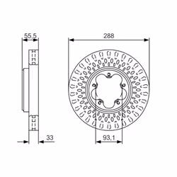 Disque de frein BOSCH 0 986 479 A49 avant, ventilé, 1 pièce - Vue supplémentaire 7
