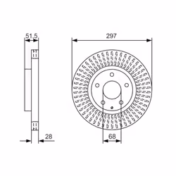 Disque de frein BOSCH 0 986 479 B15 avant, ventilé, 1 pièce - Vue supplémentaire 7
