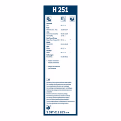 Balai d'essuie-glace BOSCH 3 397 011 813, Twin, 250mm, Arrière, 1 pièce - Vue supplémentaire 6