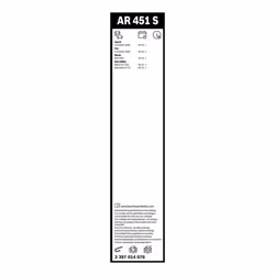 Balai d'essuie-glace BOSCH 3 397 014 076, Aerotwin Retrofit AR451S 475+450mm, 2 pièce - Vue supplémentaire 7