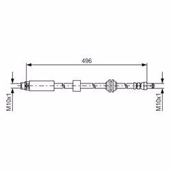 Flexible de frein BOSCH 1 987 481 590