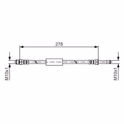 Flexible de frein BOSCH 1 987 481 617
