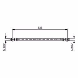 Flexible de frein BOSCH 1 987 481 625