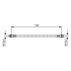 Flexible de frein BOSCH 1 987 481 625