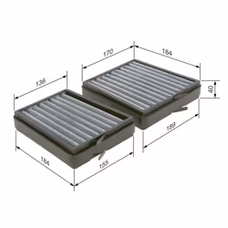 Filtre d'habitacle (filtre à pollen) BOSCH 1 987 435 536 - Vue supplémentaire 6
