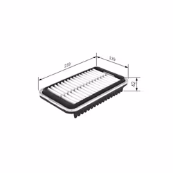 Filtre à air BOSCH F 026 400 418 - Vue supplémentaire 7