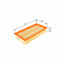 Filtre à air BOSCH F 026 400 450 - Vue supplémentaire 7