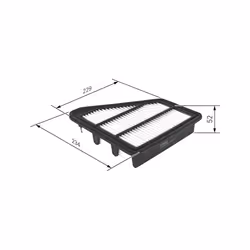 Filtre à air BOSCH F 026 400 453 - Vue supplémentaire 7