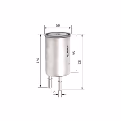 Filtre à carburant BOSCH F 026 403 771 - Vue supplémentaire 5