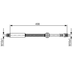 Flexible de frein BOSCH 1 987 481 711