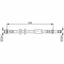 Flexible de frein BOSCH 1 987 481 714