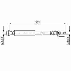 Flexible de frein BOSCH 1 987 481 703