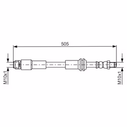 Flexible de frein BOSCH 1 987 481 675