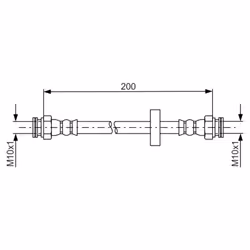 Flexible de frein BOSCH 1 987 481 670