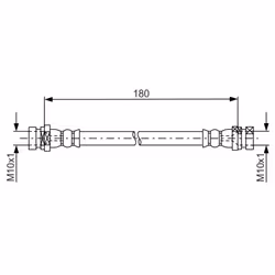 Flexible de frein BOSCH 1 987 481 681