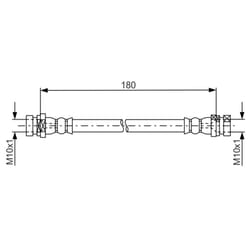 Flexible de frein BOSCH 1 987 481 681