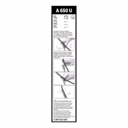 Balai d'essuie-glace BOSCH 3 397 013 532, Aerotwin, 650mm, Avant, 1 pièce - Vue supplémentaire 7