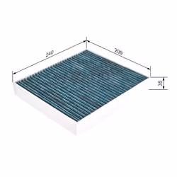 Filtre d'habitacle (filtre à pollen) BOSCH 0 986 628 506 - Vue supplémentaire 7