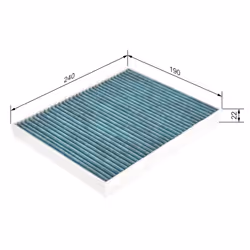 Filtre d'habitacle (filtre à pollen) BOSCH 0 986 628 507 - Vue supplémentaire 7
