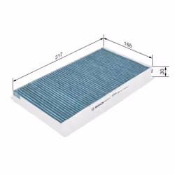 Filtre d'habitacle (filtre à pollen) BOSCH 0 986 628 518 - Vue supplémentaire 7