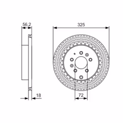 Disque de frein BOSCH 0 986 479 C30 arrière, ventilé, 1 pièce - Vue supplémentaire 7
