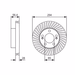 Disque de frein BOSCH 0 986 479 C31 avant, ventilé, 1 pièce - Vue supplémentaire 7