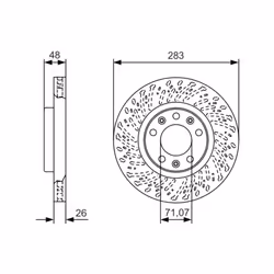 Disque de frein BOSCH 0 986 479 C35 avant, ventilé, 1 pièce - Vue supplémentaire 7