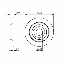 Disque de frein BOSCH 0 986 479 C28 arrière, plein, à haute teneur en carbone, 1 pièce - Vue supplémentaire 7