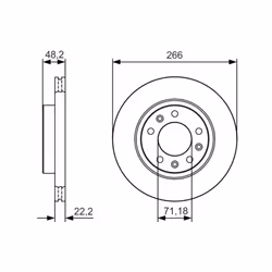 Disque de frein BOSCH 0 986 479 C34 avant, ventilé, à haute teneur en carbone, 1 pièce - Vue supplémentaire 7
