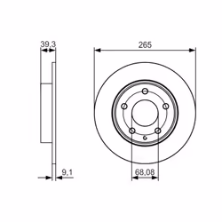Disque de frein BOSCH 0 986 479 C26 arrière, plein, à haute teneur en carbone, 1 pièce - Vue supplémentaire 7