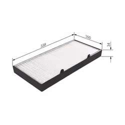 Filtre d'habitacle (filtre à pollen) BOSCH 1 987 435 063 - Vue supplémentaire 5