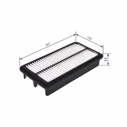 Filtre à air BOSCH F 026 400 521 - Vue supplémentaire 6