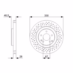 Disque de frein BOSCH 0 986 479 C76 avant, ventilé, à haute teneur en carbone, 1 pièce - Vue supplémentaire 7