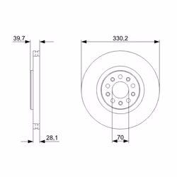 Disque de frein BOSCH 0 986 479 C82 avant, ventilé, 1 pièce - Vue supplémentaire 7