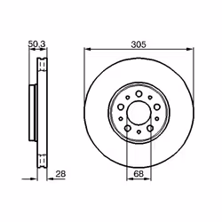 Disque de frein BOSCH 0 986 479 C59 avant, ventilé, 1 pièce - Vue supplémentaire 7