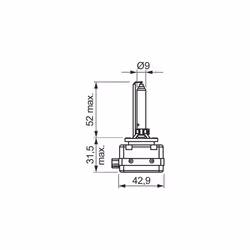 Ampoule xénon BOSCH D3S 42V, 35W, 1 pièce - Vue supplémentaire 7