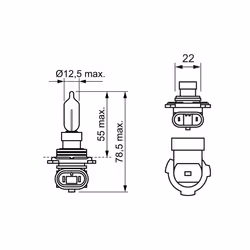 Ampoule halogène BOSCH HIR2 Pure Light 12V, 55W, 1 pièce - Vue supplémentaire 7