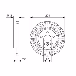 Disque de frein BOSCH 0 986 479 C91 avant, ventilé, à haute teneur en carbone, 1 pièce - Vue supplémentaire 7