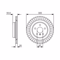 Disque de frein BOSCH 0 986 479 C95 arrière, ventilé, à haute teneur en carbone, 1 pièce - Vue supplémentaire 7