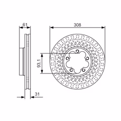 Disque de frein BOSCH 0 986 479 C99 avant, ventilé, 1 pièce - Vue supplémentaire 7