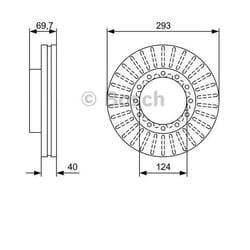 BOSCH Disque de frein FUSO (MITSUBISHI): Canter, MITSUBISHI: Canter 7.Generation, Canter 6.Generation 0 986 479 D14 BD2435,MC894848 Disques de frein
