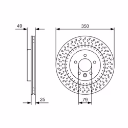 Disque de frein BOSCH 0 986 479 D31 arrière, ventilé, 1 pièce - Vue supplémentaire 7