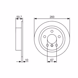 Disque de frein BOSCH 0 986 479 C96 arrière, plein, à haute teneur en carbone, 1 pièce - Vue supplémentaire 7