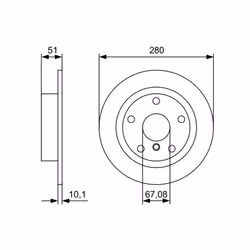 Disque de frein BOSCH 0 986 479 C92 arrière, plein, à haute teneur en carbone, 1 pièce - Vue supplémentaire 7