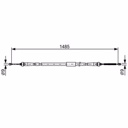 Câble de frein à main BOSCH 1 987 482 637