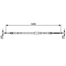 Câble de frein à main BOSCH 1 987 482 637